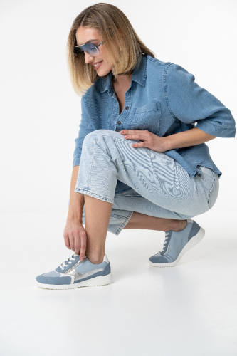 Женские кроссовки Kyle (линия Solicare Soft), Solidus, голубой, белый, серебристый фото 12