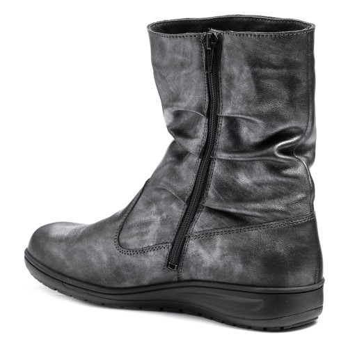 Полусапоги женские зимние Solidus Kate Stiefel серые фото 2