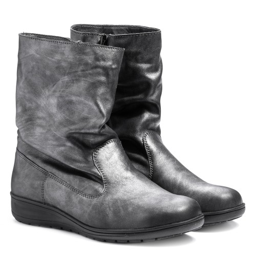 Полусапоги женские зимние Solidus Kate Stiefel серые фото 6