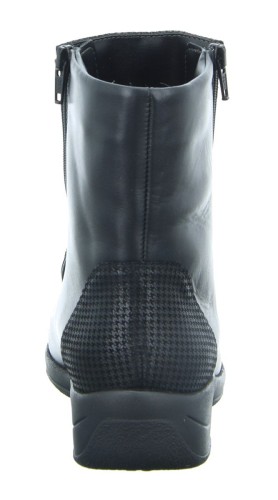 Полусапоги зимние женские Solidus Mary Stiefel на молнии чёрные фото 4