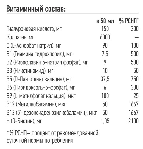 Коллаген с гиалуроновой кислотой, биотином и витамином С со вкусом ананаса, 1 шот. фото 5