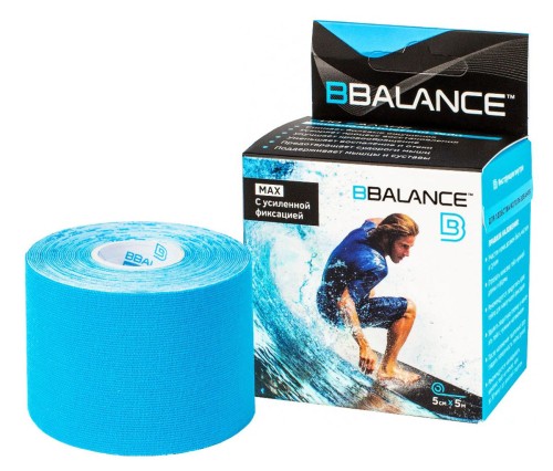 Кинезиотейп BB Tape MAX 5см*5м голубой