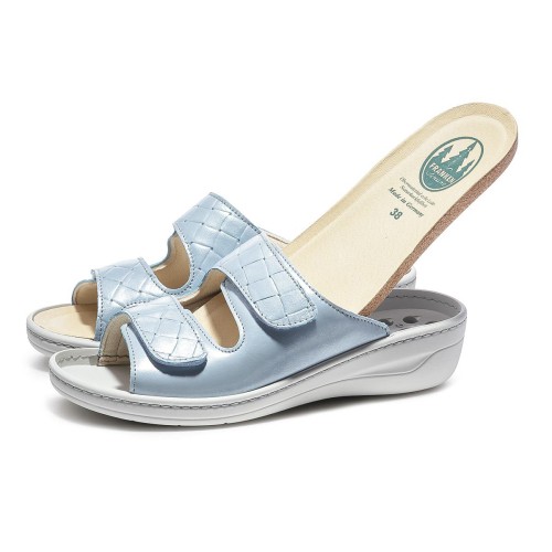 Сабо женские Eder, Frankenschuhe, голубой фото 7
