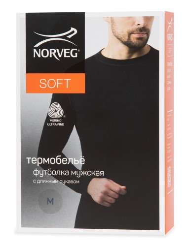 Футболка мужская с длинным рукавом Norveg фото 6